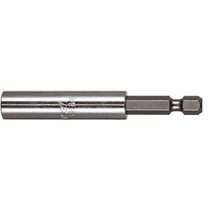 Bit Holder - 1/4" Hex, 1/4", Magnetic, 6", Stainless & Gunmetal Grey, 0.393"