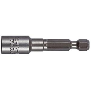 Bit Holder - 1/4" Hex, 1/4", C-Ring, 2-1/8", Stainless Steel, 0.433"