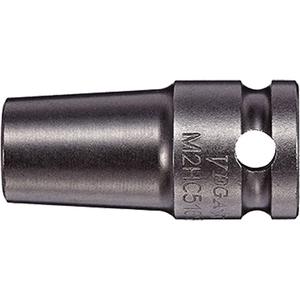 Square Drive Bit Holder - 3/8", 1/4", 5/16", C-Ring, 1-3/8", Gunmetal Grey