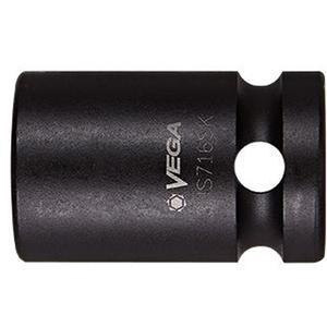 Square Drive Bit Holder - 1/2", 1/4", Set Screw, 1-1/2", Gunmetal Grey