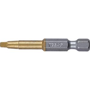 Power Bit - Square, 1/4", #2, 2", Titanium Nitride