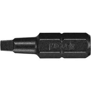 X-Hard Insert Bit - Square, 1/4", #1, 1", Manganese Phosphate