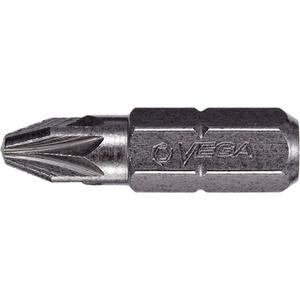 Insert Bit - Pozidriv, 1/4", #1, 1", Gunmetal Grey