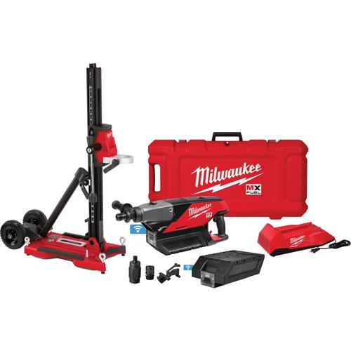 MX Fuel™ Handheld Core Drill Kit with Stand - 6", 790 - 1550, 1-1/4"-7 and 5/8"-11, 21.58"