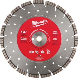 Diamond Universal Segmented Turbo Blade - 14", 1/8", 1"