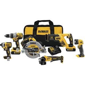 Max XR® Brushless 6-Tool Combo Kit - 20 V, Lithium-Ion