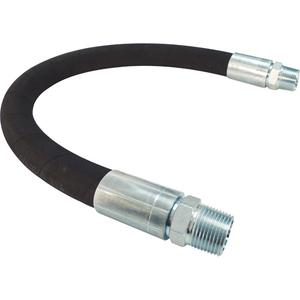Compressed Air Anti-Vibration Hose - 12", 1" Male NPT, 7/16", 711 PSI