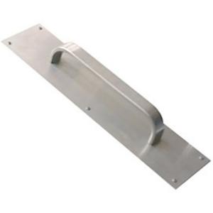 Door Pull & Plate - Aluminum, 4", 16", 9", 1-3/4" (44 mm)