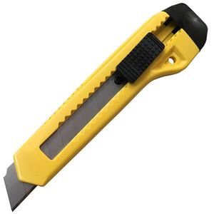 Utility Knife - Heavy-Duty, 8", Carbon Steel, Plastic, 0.017", 8, Carded