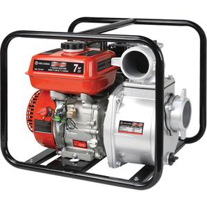 Gas Powered Water Pump - 196 cc, 4-Stroke OHV, 7.0 HP, 3", 3", 96', 835 L/min., 3600 RPM, 3.6 L, 0.6 L