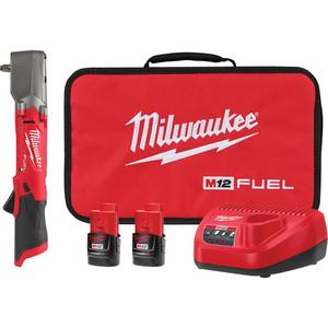 M12 Fuel™ Right Angle Impact Wrench Kit - 12 V, 3/8", Lithium-Ion, 0-3000, 220 ft-lbs