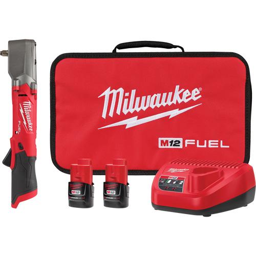 M12 Fuel™ Right Angle Impact Wrench Kit - 12 V, 3/8", Lithium-Ion, 0-3000, 220 ft-lbs