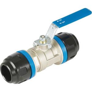 Standard Ball Valve - Aluminum, Manual, 1", Push