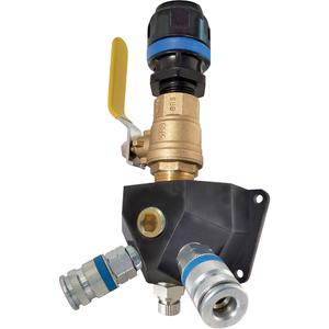 Aluminum Manifold - 2, 1, 25 mm (1"), Quicksilver 1/4" Industrial, 362 PSI, 44 SCFM