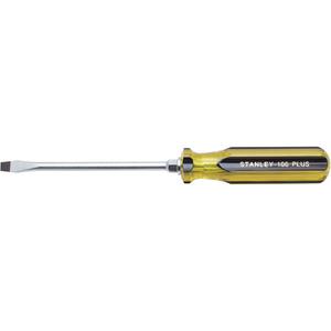 100 PLUS® Standard Slotted Tip Screwdriver - 5/16", 6", Round, Plastic, 11"