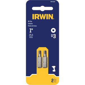 Insert Bits - Square, 1/4", #3, 1"