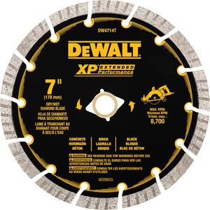 XP™ Turbo Segmented Diamond Blade - 7", 0.06", 5/8", Wet/Dry, 2-1/4", 8700