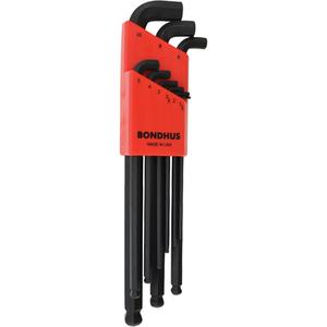 Stubby Ball End Hex Key Set - 9, Metric
