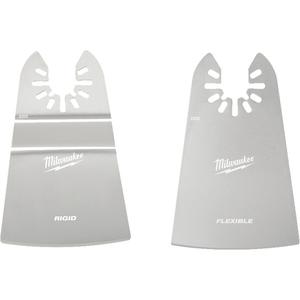 2" Open-Lok™ Rigid & Flexible Scraper Variety Pack - Scraping, Stainless Steel, 1-5/8"