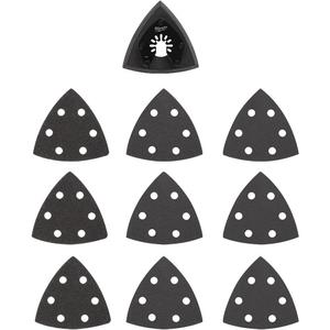 3-1/2" Open-Lok™ Triangle Sanding Pad Kit - Sanding, Black Oxide