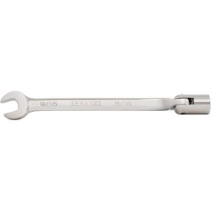 Combination Flex-Head Wrench - 12, 6", 3/8", Satin, Plain, 55/64", 15/64", 1/4", 5/8"