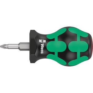 Stubby Phillips Screwdriver - #1, 1", Round, Plastic, 4", Round