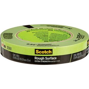 Scotch® Rough Surface Painter's Tape 2060 - 24 mm (1"), 55 m (180'), Green