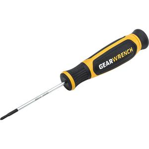 Mini Dual Material Screwdriver - Phillips, #00, 2-3/8", Round, Cushion Grip, 6", Alloy Steel