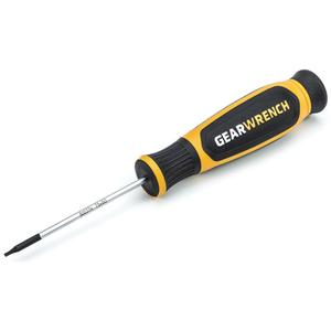 Mini Dual Material Screwdriver - Torx®, T-5, 2-3/8", Round, Cushion Grip, 6", Alloy Steel