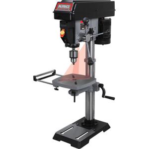 Variable Speed Drill Press - 12", 5/8", 3200 RPM, 16-1/4" W x 9-1/2" H, MT #2, 9/16"