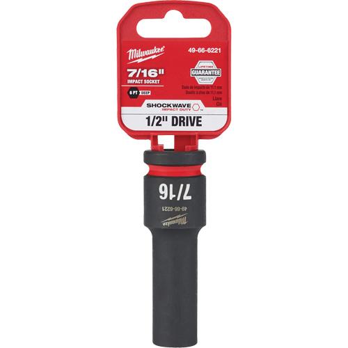 Shockwave™ Impact Duty™ Socket - 1/2", 7/16", 1/2", 9/16", 3/4", 1-1/8", 1-5/16", 1-1/2", 6, Power, Deep - Image 2