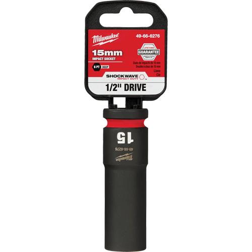 Shockwave™ Impact Duty™ Socket - 1/2", 15 mm, 16 mm, 19 mm, 2 mm, 21 mm, 6, Power, Deep - Image 2