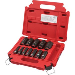 Shockwave™ Impact Duty™ SAE 6 Point Socket Set - 3/8", Impact, Deep, 12