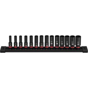 Shockwave™ Impact Duty™ Metric 6 Point Socket Set - 3/8", Impact, Deep, 14