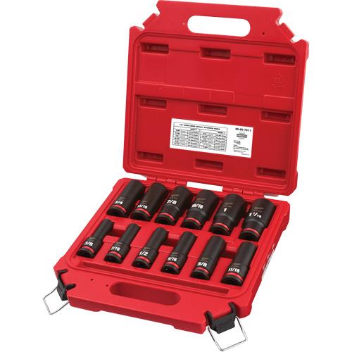 Shockwave™ Impact Duty™ SAE 6 Point Socket Set - 1/2", Impact, Deep, 12