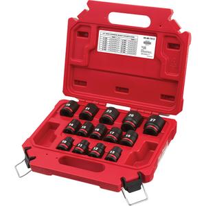 Shockwave™ Impact Duty™ Metric 6 Point Socket Set - 1/2", Impact, Standard, 14
