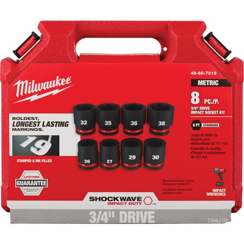 Shockwave™ Impact Duty™ Metric 6 Point Socket Set - 3/4", Impact, Standard, 8 - Image 2