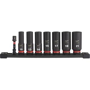 Shockwave™ Impact Duty™ Metric 6 Point Socket Set - 3/8", Impact, Deep, 8