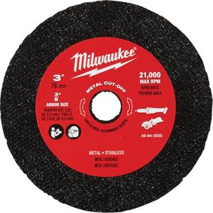 Metal Cut Off Wheel - 3", 0.04", 3/8", 21000
