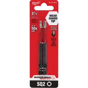 Shockwave™ Impact Duty™ Screwdriver Bit - Square, 1/4", #2, 3-1/2"