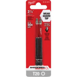 Shockwave™ Impact Duty™ Screwdriver Bit - Torx, 1/4", T-20, 3-1/2"