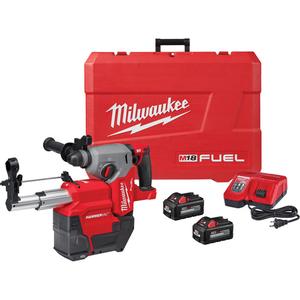 M18 Fuel™ SDS Plus Rotary Hammer Dust Extractor Kit - 18 V, 1", Lithium-Ion, 1330, 2 ft-lbs., 4800