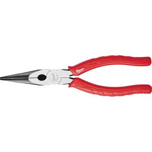 Comfort Grip Long Nose Pliers - 8", 0.5", 2.5", 2.67", Up to 1-1/2"