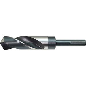 Drillco® 3-Flat S&D Reduced Shank Drill Bit - High Speed Steel, 9/16", 5/8", 11/16", 3/4", 13/16", 7/8", 15/16", 1", 0.5625", 6", 3", 118°, Bright & Black, 1/2"