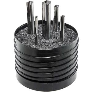 Drillco® Straight Flute Drill Bit Set - 5, Carbide, Bright, 140°