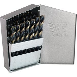 Triumph® ThunderBit® Heavy-Duty T17HD Metal Index Jobber Drill Bit Set - 29, High Speed Steel, Black & Bronze Oxide, 1/64", 135°