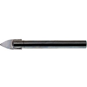 Drillco® Glass & Tile Bit - Carbide, 1/8", 3/16", 1/4", 5/16", 3/8", 1/2", 0.125", 3-1/2", Bright