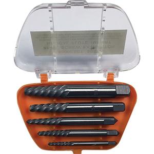 Drillco® Screw Extractor Set with Drills - Carbide, 5, Bright