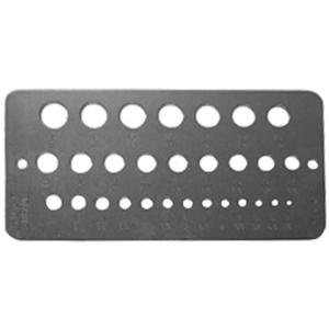 Drillco® Fractional Sizes Drill Gauge - 33/64" - 1"