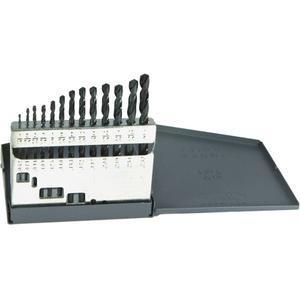 Drillco® Jobber Length Drill Bit Set - 13, 15, 21, 29, High Speed Steel, Black Oxide